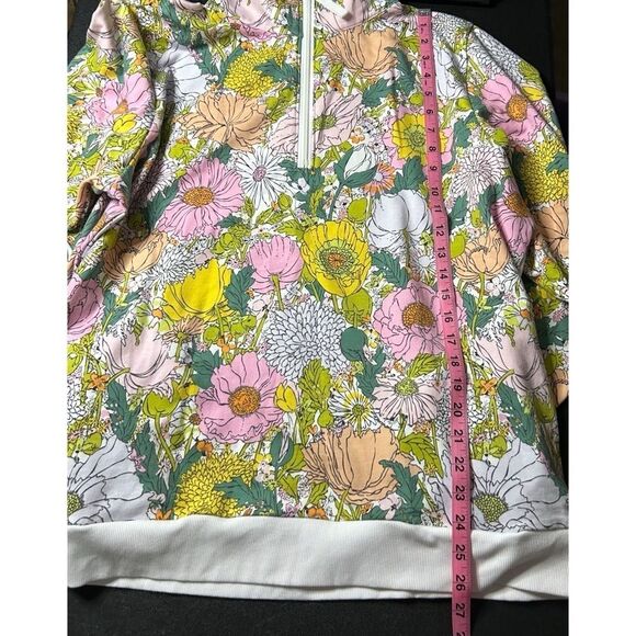 Vera Bradley Plus Size French Terry Quarter Zip Sweatshirt with Pockets - Picture 5 of 13